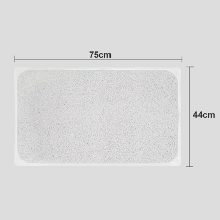 2PCS Anti Slip Loofah Shower Rug Non Slip Bathroom Bath Mat Carpet Water Drains