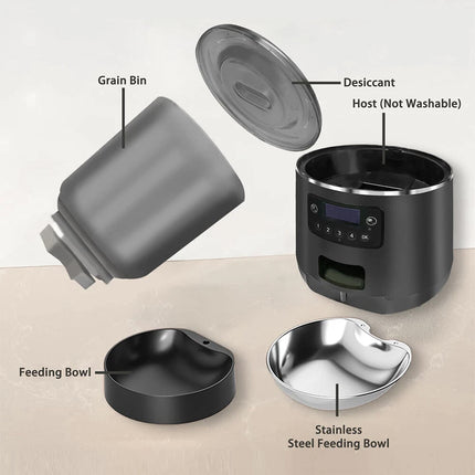 4L Smart Pet Feeder Dog Cat Feeder Wifi APP Control Automatic Food Dispenser