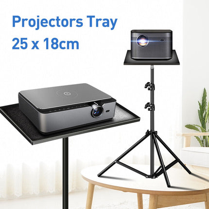 Projector Tripod Stand Foldable Laptop Tripod Bracket with Tripod Tray DJ Rack