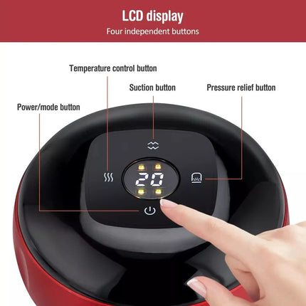 Electric Cupping Therapy Smart Red Light Heating Scraping Massager Body Slimming