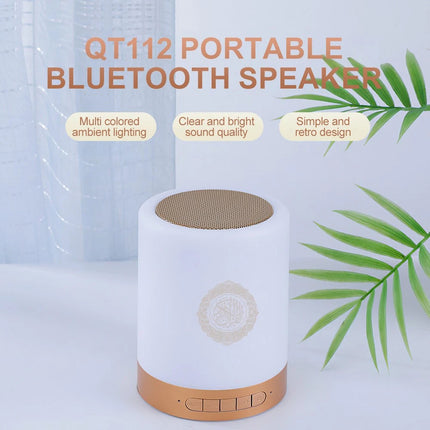Smart Portable Quran Speaker With Table / Hanging Touch Lamp 7-Color LED Light
