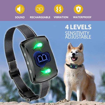 Anti Bark Dog Training Collar Sound Automatic Stop Barking Rechargeable