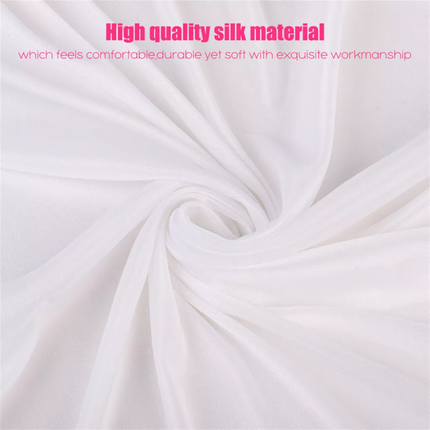 3M/6M Extra Large White Silk Backdrop Curtain Photo Drape Weddings Stage Party