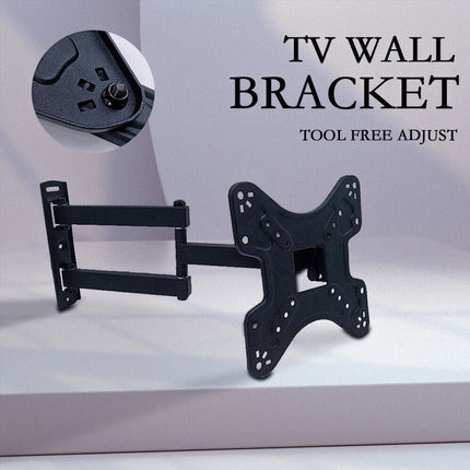 Full Motion TV Wall Mount Bracket Swivel Tilt 14 32 37 40 42 50 52 55 Inch LCD