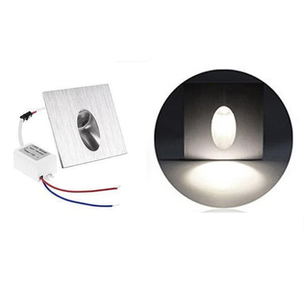 LED Step Stair Light Walkway Wall Corner Lamp Rectangle Staircase Light