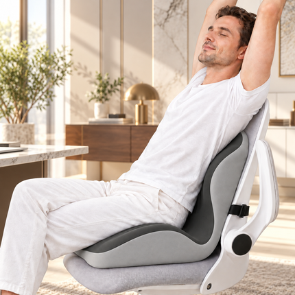 Ergonomic Seat Cushion Lumbar Back Support Office Chair Breathable Pad