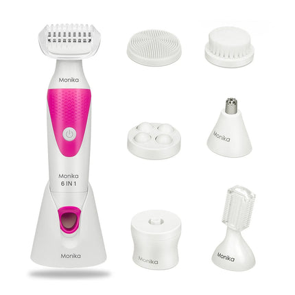 6-in-1 Cordless Lady Shaver, Electric Shaver for Woman Face/Leg/Underarm