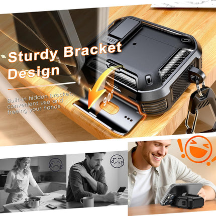 Apple Airpods Pro 3 (2025) Case Cover Heavey Duty Shockproof Protector Black