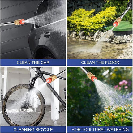 Portable Cordless Electric High Pressure Water Spray Gun Car Washer Cleaner Tool