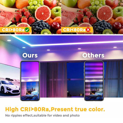 4X 10W Smart RGB CCT Bluetooth APP LED Downlight Dimmable For Google Home Alexa