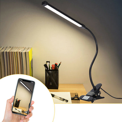 80 LED Adjustable Clip On Desk Lamp USB Flexible Night Reading Study Table Light