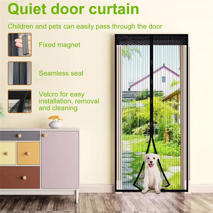 Oversize Magnetic Screen Door Heavy Duty Mosquito Bug Insect Net Screen Barrier