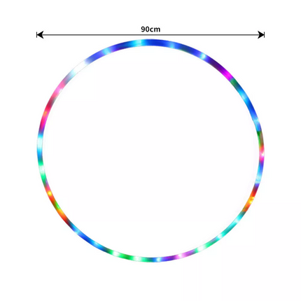 Hula Hoop Led Adults and Kids with Changing LED Lights Lightweight SK 90cm