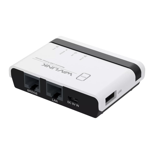 WiFi USB Print Server: Wireless 4-Printer Sharing, Plug & Play for Home/Office