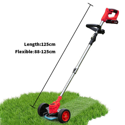 Cordless Grass Trimmer Electric Lawn Mower Whipper Cutter 2x Battery for Makita Red