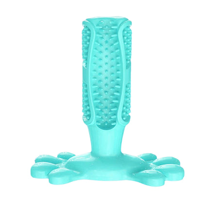 Teal L Size Dog Toothbrush Toy Clean Teeth Brushing Stick Mouth Chewing Dental Care Play Dog