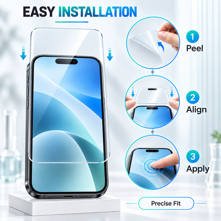 2PCS  Hydrogel Screen Protector Film For iPhone 18 Pro 17 Pro Clear