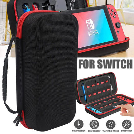 Carrying Case For Nintendo Switch OLED Hard EVA Shell With 20 Game Card Holders