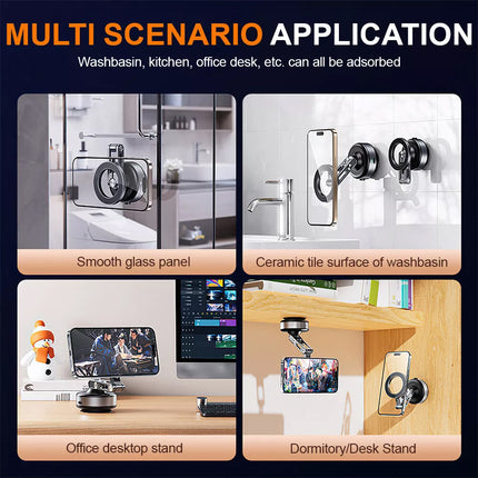 Electric Vacuum Suction Car Phone Mount 360° Rotation Phone Holder ES