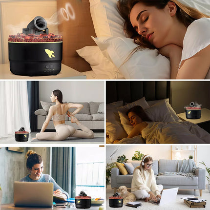 Cannon LED Essential Oil Diffuser Aroma Aromatherapy Air Ultrasonic Humidifier White