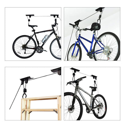 Kayak Hoist Winch Lift Pulley System Cycling Bicycle Garage Shed Ceiling Storage