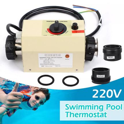 SPA Heater 3KW Electric Swimming Pool and Heating Tub Water Heater Thermostat