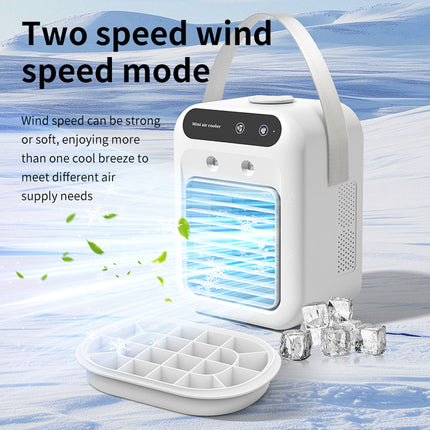 USB Mini Air Cooler Fan, Desktop Misting Fan, Portable Cooling Fan