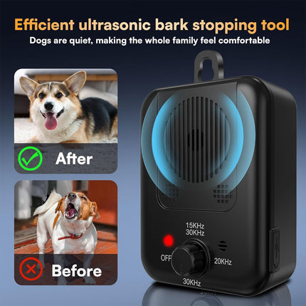 2PCS Outdoor Waterproof Ultrasonic Device Pet Bark Deterrent Tool for Dog Behaviour Training