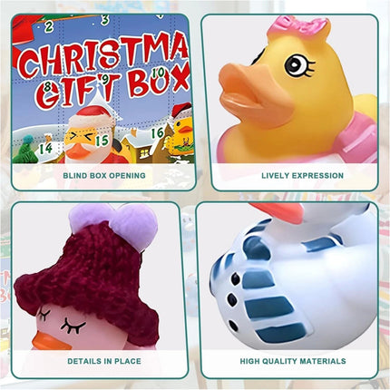 Christmas Advent Calendar Ducks 24 Days Christmas Countdown Rubber Duck