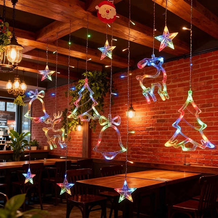 Christmas Icicle Lights Outdoor LED Curtain Fairy String Light Xmas Party Decor