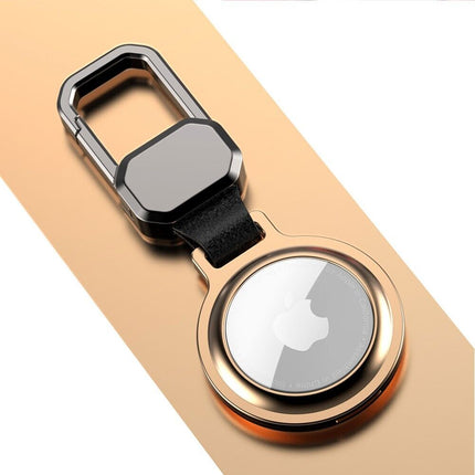 For Apple AirTag Heavy Duty Metal Case Air Tag Shell Shockproof Cover Gold