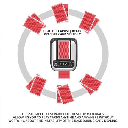 Automatic Card Shuffler and Dealer, 2 in 1 360° Rotating Card Shuffling+Dealing