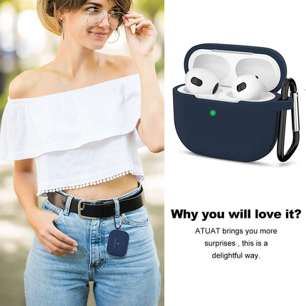 Apple AirPods 3rd Gen Generation Case With Hook Navy