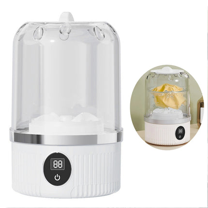 Underwear Washer with Laundry Cup Rechargeable Cordless Small Washing Machine