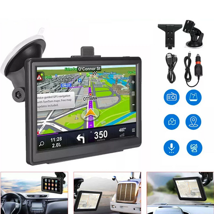 7'' Inch Portable Truck Car  Navigation Lifetime Free AU Map Updates Sat Nav
