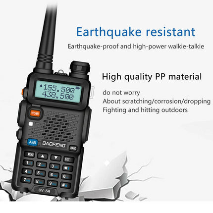 LCD Long Range UHF with Headsets USB Rechargeable