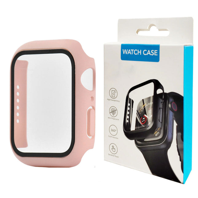 2pcs Apple Watch IWatch Screen Protector Case Full Cover Pink