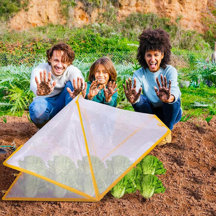Garden Row Accelerator Plant Cover Foldable Vegetable Plant Protector Net Cage (Large)