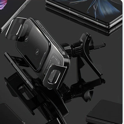 Universal Dual Coil Foldable Phone Holder Car Wireless Charger Car Phone Mount