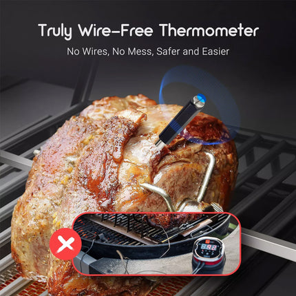 Wireless Meat Thermometer 2-IN-1 Bluetooth 98ft Free APP Grill BBQ Cooking Set