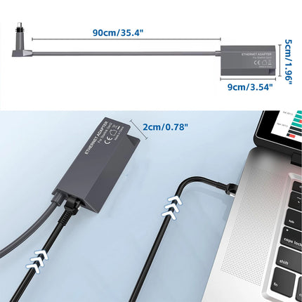For Starlink Gen 2 V2 Wired Ethernet Adapter Satellite Internet Rectangle Dish
