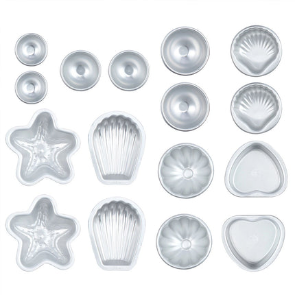 16PCS Metal Aluminum Bath Bomb Molds Moulds DIY Homemade Crafting GIFTS 8 Shapes