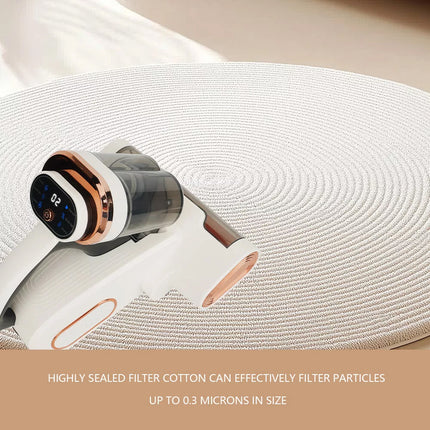 Cordless Mite Remover Upgraded Home Bed Handheld UV Deep Mattress Vacuum Cleaner