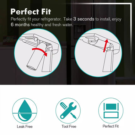 4x LG LT1000P ADQ747935 Compatible Refrigerator Water Filter Replacement For GF-V708MBSL
