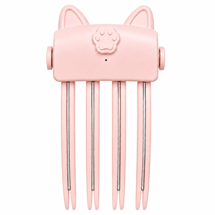 Pink Cat Ear Heated Hair Root Volumizing Clip 2 Heat Type-C Rechargeable Styler
