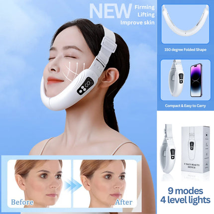 V-Face Shaping Massager Electric 9 Mode Lifting Reduce Slimming Double Chin