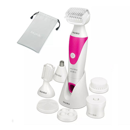 6-in-1 Cordless Lady Shaver, Electric Shaver for Woman Face/Leg/Underarm