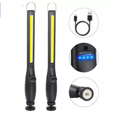 LED COB Portable Work Light Car Garage Mechanic Hand Torch Lamp USB Rechargeable
