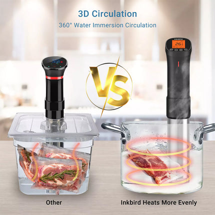 WIFI Sous Vide Culinary Cooker Immersion Circulator ISV-200W Alarm 1000W