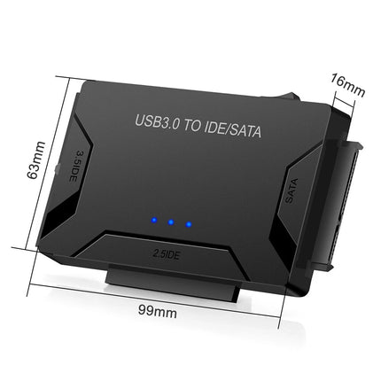 USB 3.0 to 3.5" 2.5''SATA IDE Hard Drive External Adapter Cable Kit Converter